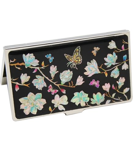 Amazon.co.jp: 螺鈿細工 ホワイト・白色の花柄(蘭) ステンレス製